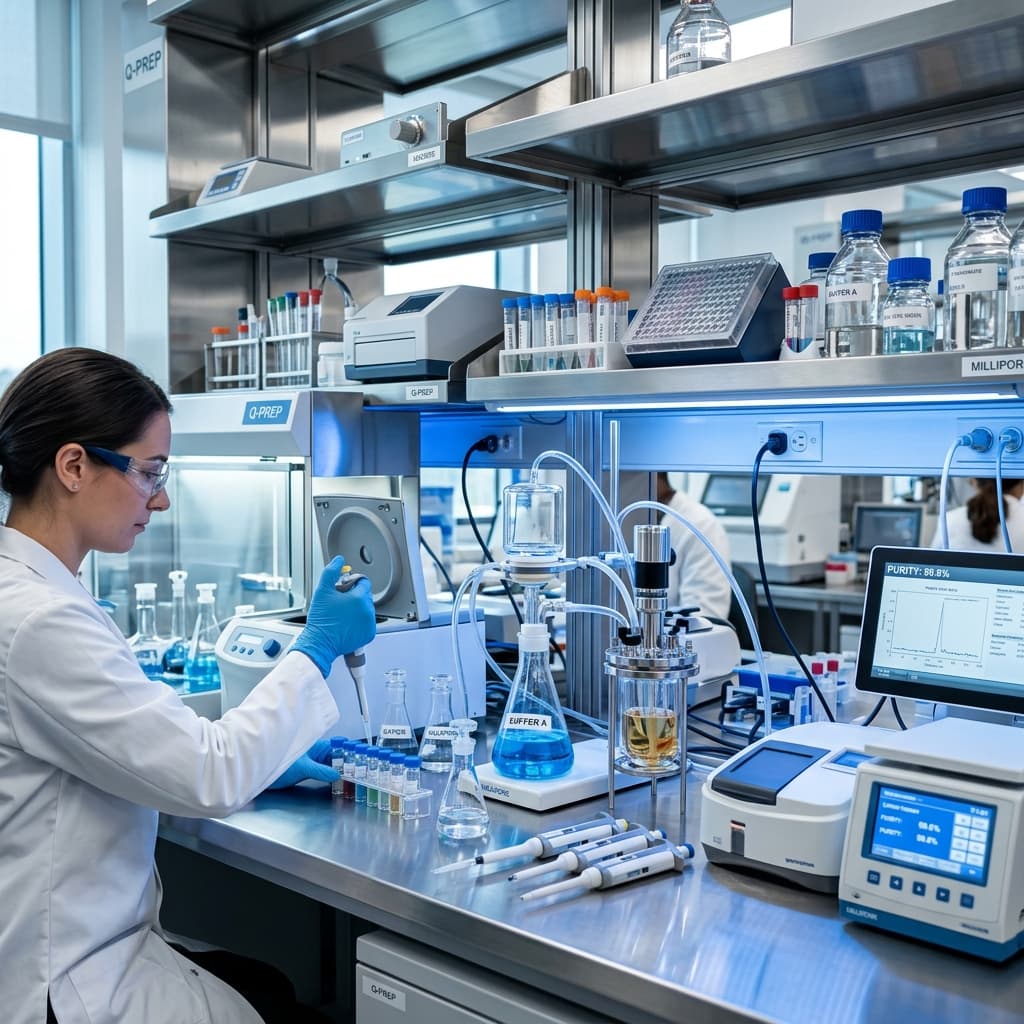 PeakPeps clean chemistry research laboratory